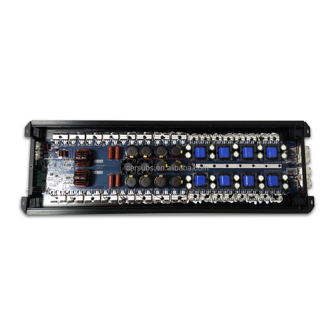 RMS 16000W Brazilian Style Car Subwoofer Amplifier Full Range Strong Bass Peak 32000W Monoblock Car SPL Amplifier Class D